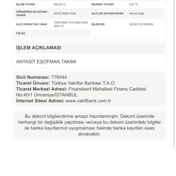 VakıfBank Fast Ödeme Geri Çekme