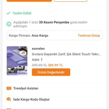 Trendyol Teslim Edilmeyen Kargo