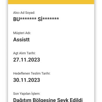 AGT Kurye (aynigunteslim.com) Mağduriyeti