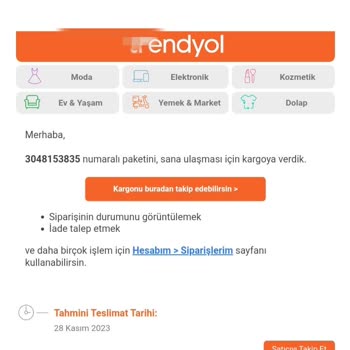 Trendyol-Emsan-MNG İşbirliğinde Mağdur Tüketici Oldu.