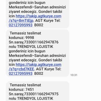 AGT Kurye (aynigunteslim.com) Trendyol Expres Kargomu Bilgim Dışında Başka Bir Şirkete Verdi.