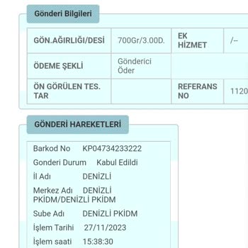 PTT Kargo Kargom 4 Gündür İlk Şubede