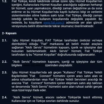 Fiat Akıllı Servis Fiyaskosu