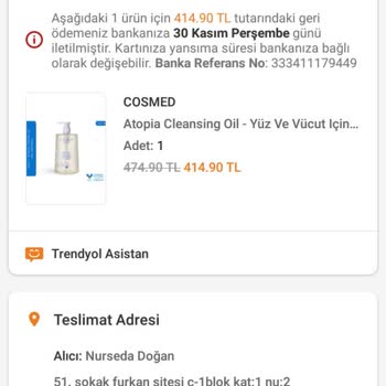 Cosmed Ürün Fiyatı Artınca Kargoda Hasar Var Diye Ücret İadesi Yaptılar