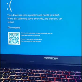Mavi Ekran Hatası Karşısında Çözümsüz Kalan Monster Servisi