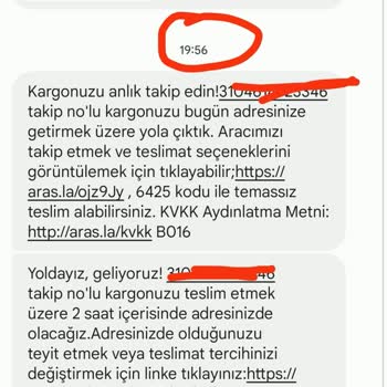 Aras Kargo Lavinya Şubesi Teslimat Sorunu
