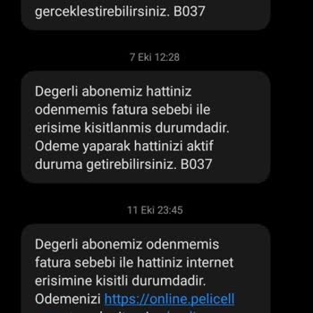 Yaninet Olmayan Abonelik Kesilen Faturalar