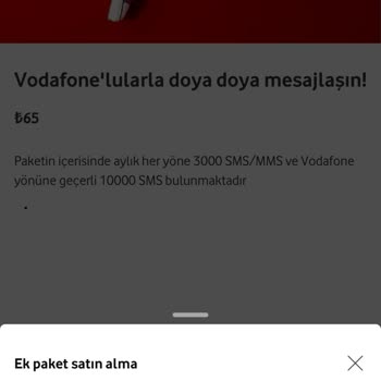 Vodafone SMS Paket Hatası Yüzünden Faturam Fazla Geldi