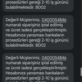 Penti Ürünlerimi İptal Etti