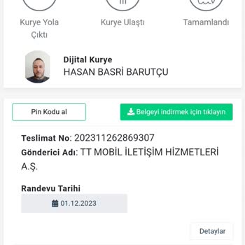 Digital Kurye Verdiği Tarihte Sim Kartımı Getirmedi