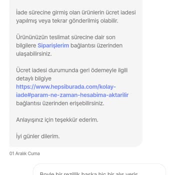 Hepsiburada Kampanya İle Aldığım Ürünü Usulsüzce İade Edilmesi