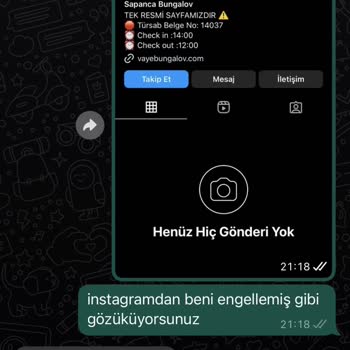 Sapanca Vaye Bungalov Paramızı Alıp Bizi Engelledi