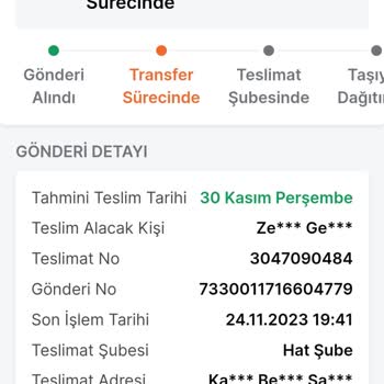 Trendyol Ürünüm Teslim Edilmedi
