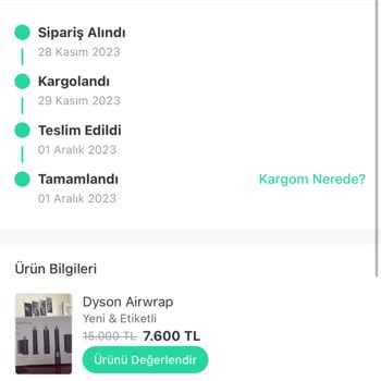 Dolap Onaylanan Ürünün İadesi