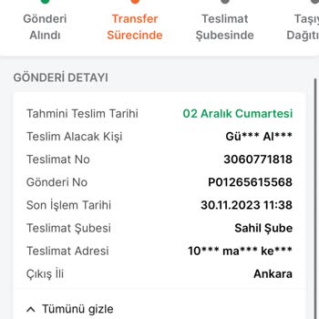 Trendyol Express Ürünümün Teslim Edilmemesi