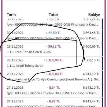QNB Finansbank Para Kesintisi Haksız Kesinti