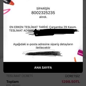 Sephora Benefit Hediye Çanta Vaadi Yerine Getirmemesi