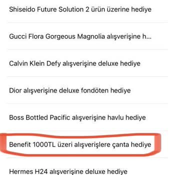 Sephora Benefit Hediye Çanta Vaadi Yerine Getirmemesi