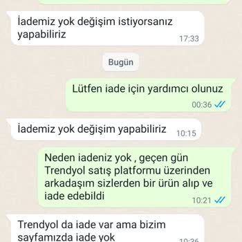 Matik Abiyem Alınan Ürün İadesi Etmemek