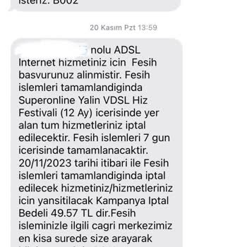 Turkcell Superonline Aldatıcı Bilgilendirme