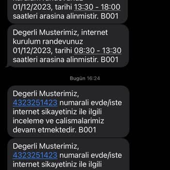 Türk Telekom Eve İnternet Kurulumu İçin Teknik Ekibin Gelmemesi Sorunu