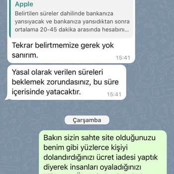 Appleturkiye.com Ücret İademi Yapmıyor