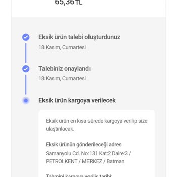 Hepsiburada Eksik Ürün Gönderimi Ve Mağdur Edilme