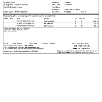 QNB Finansbank Ek Hesap Faiz