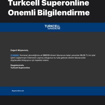 Superonline Gerçekleşmeyen Fazladan Ödediğim Para İadesi