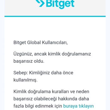Bitget Haberim Yok Kimliğim İle Açılmış Hesap