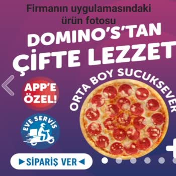 Domino's Pizza Malzemesi Yetersiz Pizza.