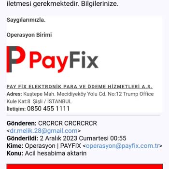 PayFix Para Gönderme İşlemi İle Bizi Mağdur Ettiler