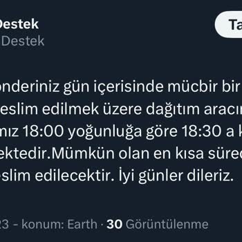 UPS Türkiye Kargo Şirketinin Kargomu Günlerdir Şubede Bekletmesi