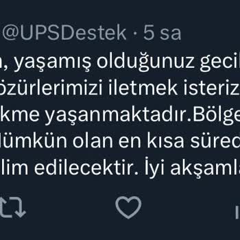 UPS Türkiye Kargo Şirketinin Kargomu Günlerdir Şubede Bekletmesi