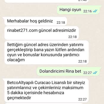 Rinabet Kazancım Ödenmedi, Hesap Sorunu!