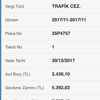 Gelir İdaresi Başkanlığı Bana Ait Olmayan Plaka Üzerinden Ceza