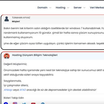 Hosting Dünyam VDS Server İş Bilmezliği Ve Anti-Çözüm Odaklı Destek Ekibi