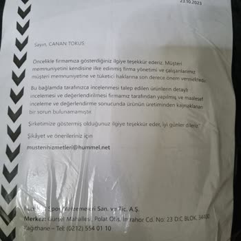 Kusurlu Ürüne Sahip Çıkmayan Hummel