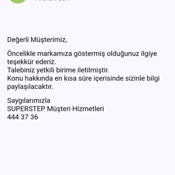 SuperStep Yatırılmayan Para İadesi