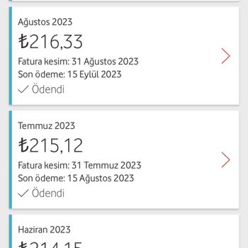 Vodafone Net Taahhütten Fazla Fatura Kesilmesi