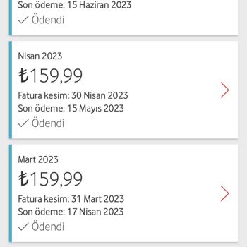 Vodafone Net Taahhütten Fazla Fatura Kesilmesi
