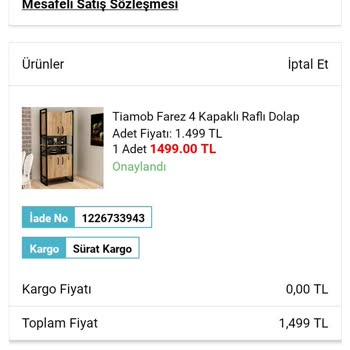 A101 Belirledikleri Gün İçinde Gönderilmeyen Mobiya Ürünü
