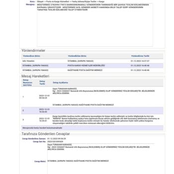 PTT Kargomu Tanımadığım Kişiye Teslim Etti
