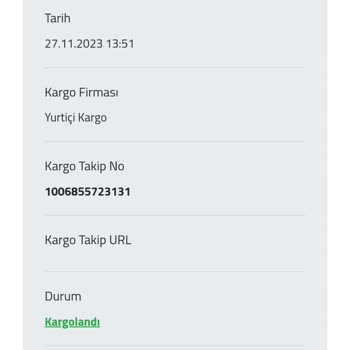 Yurtiçi Kargo 13 Haneli Kargo Takip No Sorunu