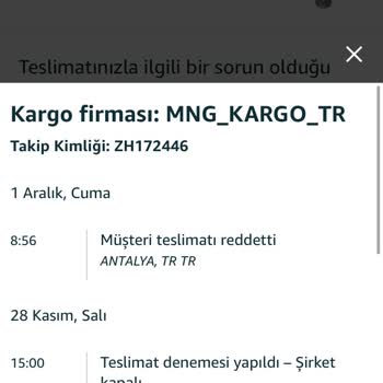 MNG Kargo Hiç Dağıtıma Çıkarmadığı Kargoyu Yalan Beyanlarla İade Etti