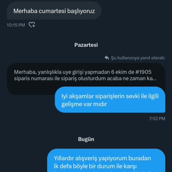Aggressivo 6.10 Tarihinde Verdiğim Siparişin Kargoya Bile Verilmemesi