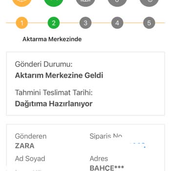 Zara Geç Sipariş Gönderimi