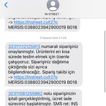 In Street Ücret İadesi Yapılmaması