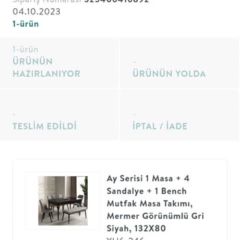 Vivense Ürünü Teslim Etmedi