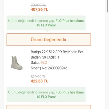 FLO Ayakkabı Sipariş Teslim Görünüyor Ama Teslim Edilmedi